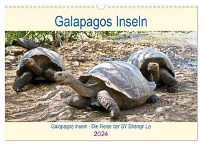 Galapagos Inseln – Die Reise der SY Shangri La (Wandkalender 2024 DIN A3 quer), CALVENDO Monatskalender von Friedrich,  Christine