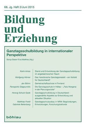 Ganztagschulbildung in internationaler Perspektive von Matthes,  Eva, Steier,  Sonja