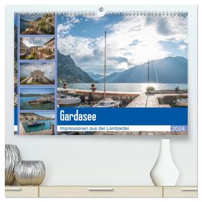 Gardasee – Impressionen aus der Lombardei (hochwertiger Premium Wandkalender 2024 DIN A2 quer), Kunstdruck in Hochglanz von Mosert,  Stefan