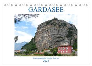GARDASEE Von Arco ganz im Norden südwärts (Tischkalender 2024 DIN A5 quer), CALVENDO Monatskalender von Kruse,  Gisela