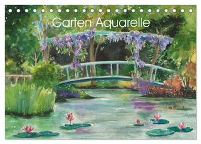 Garten Aquarelle (Tischkalender 2024 DIN A5 quer), CALVENDO Monatskalender von Krause,  Jitka