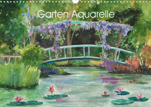 Garten Aquarelle (Wandkalender 2023 DIN A3 quer) von Krause,  Jitka