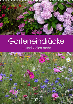 Garteneindrücke (Wandkalender 2022 DIN A2 hoch) von Falke,  Manuela