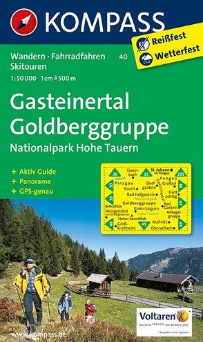 KOMPASS Wanderkarte Gasteinertal – Goldberggruppe – Nationalpark Hohe Tauern von KOMPASS-Karten GmbH