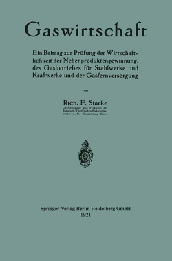 Gaswirtschaft von Starke,  Richard Ferdinand