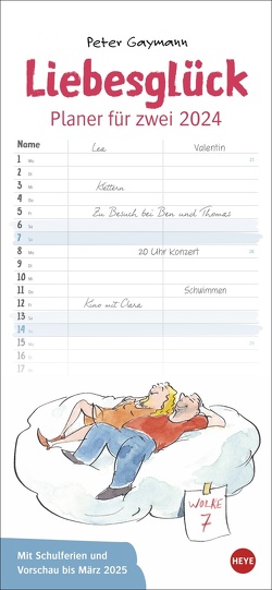 Gaymann: Liebesglück Planer für zwei 2024 von Peter,  Gaymann