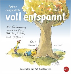 Gaymann: voll entspannt Premium-Postkartenkalender 2024 von Peter,  Gaymann