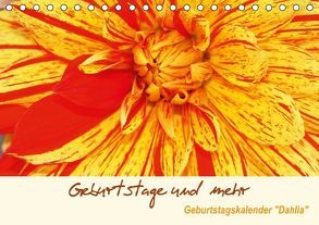 Geburtstage und mehr – Geburtstagskalender „Dahlia“ (Tischkalender immerwährend DIN A5 quer) von Kruit,  Arie