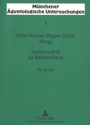 Gedenkschrift für Winfried Barta von Kessler,  Dieter, Schulz,  Regine