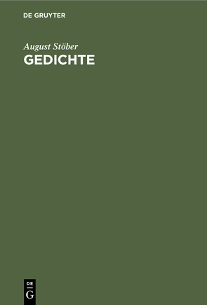 Gedichte von Stoeber,  August