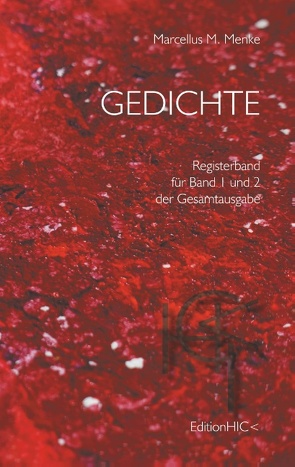 Gedichte Registerband von Menke,  Marcellus M.