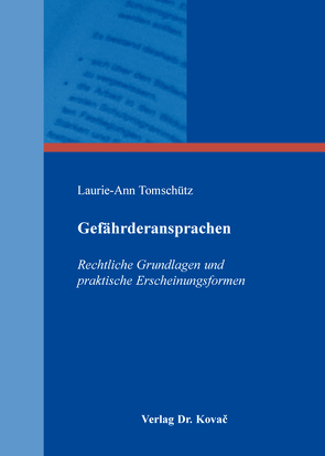 Gefährderansprachen von Tomschütz,  Laurie-Ann