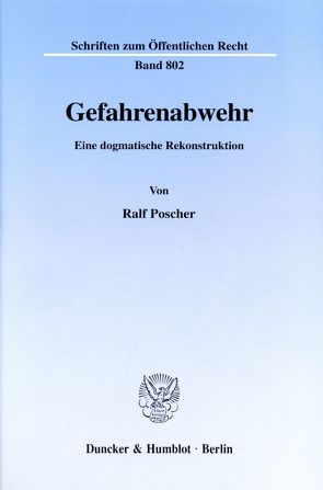 Gefahrenabwehr. von Poscher,  Ralf