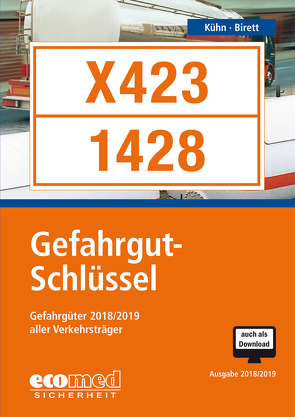 Gefahrgut-Schlüssel CD-ROM Ausgabe 2022/2023 von Birett,  Karl, Kühn,  Robert