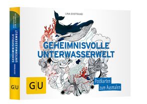 Geheimnisvolle Unterwasserwelt: Postkartenbuch zum Ausmalen