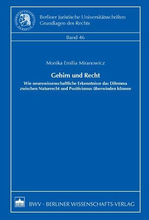 Gehirn und Recht von Miranowicz,  Monika Emilia