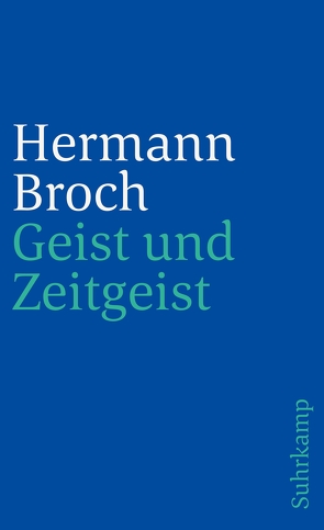 Geist und Zeitgeist von Broch,  Hermann, Lützeler,  Paul-Michael