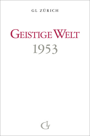 Geistige Welt 1953 von Brunner,  Beatrice