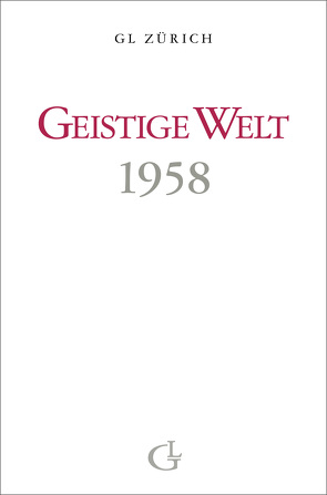 Geistige Welt 1958 von Brunner,  Beatrice