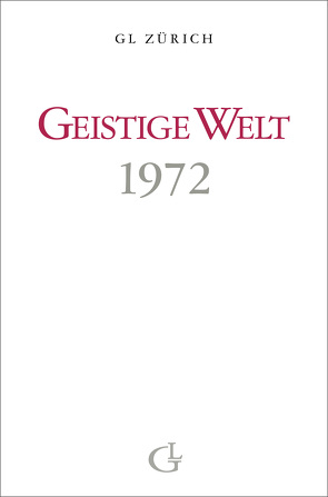 Geistige Welt 1972 von Brunner,  Beatrice