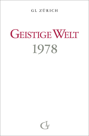 Geistige Welt 1978 von Brunner,  Beatrice