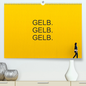 Gelb. Gelb. Gelb. (Premium, hochwertiger DIN A2 Wandkalender 2023, Kunstdruck in Hochglanz) von Matschek,  Gerd