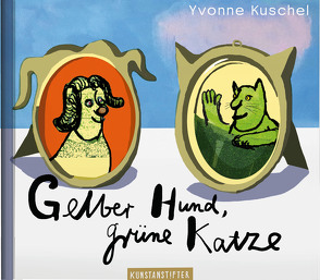 Gelber Hund, grüne Katze von Kuschel,  Yvonne