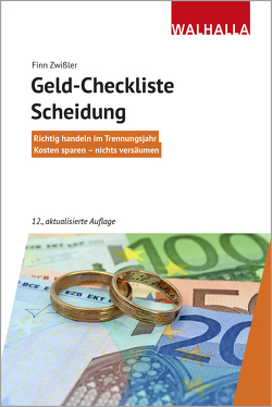 Geld-Checkliste Scheidung von Zwißler,  Finn