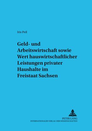 Geld- und Arbeitswirtschaft sowie Wert hauswirtschaftlicher Leistungen privater Haushalte im Freistaat Sachsen von Brandenburger,  Iris