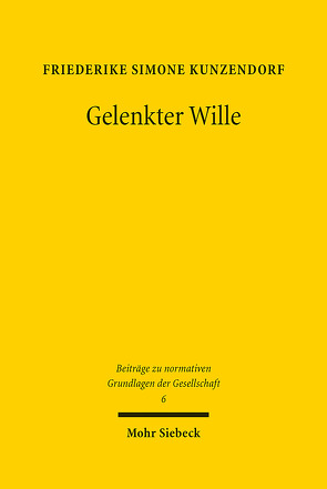 Gelenkter Wille von Kunzendorf,  Friederike Simone