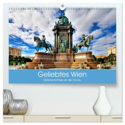 Geliebtes Wien. Österreichs Perle an der Donau (hochwertiger Premium Wandkalender 2024 DIN A2 quer), Kunstdruck in Hochglanz von Stanzer,  Elisabeth