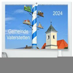 Gemeinde Vaterstetten (hochwertiger Premium Wandkalender 2024 DIN A2 quer), Kunstdruck in Hochglanz von gro,  gro