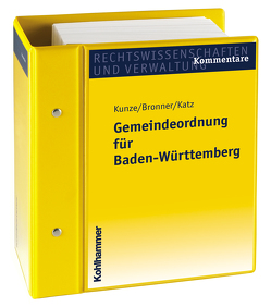 Gemeindeordnung für Baden-Württemberg von Armbruster,  Gerd, Bock,  Irmtraud, Bronner,  Otto, Glinder,  Peter, Katz,  Alfred, Kehle,  Christof, Kleih,  Björn-Christian, Königsberg,  Hermann, Kunze,  Richard, Schiebel,  Bertraum, Schmidt,  Carl, Sixt,  Werner, Steger,  Christian O, Stingl,  Johannes, Strobl,  Heinz