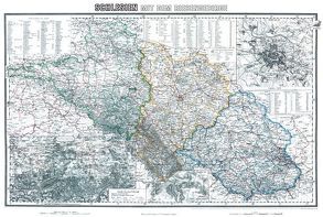 General-Karte von Schlesien mit dem Riesengebirge – um 1890 [gerollt] von Handtke,  Friedrich, Rockstuhl,  Harald