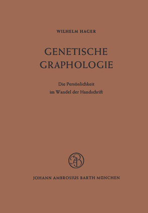 Genetische Graphologie von Hager,  W.