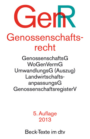 Genossenschaftsrecht GenR