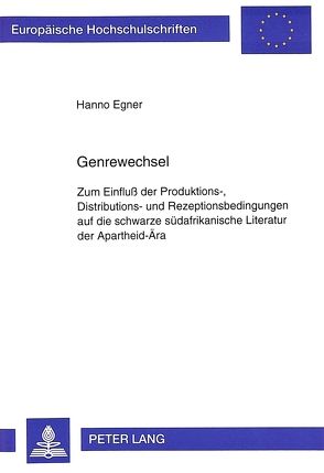 Genrewechsel von Egner,  Hanno