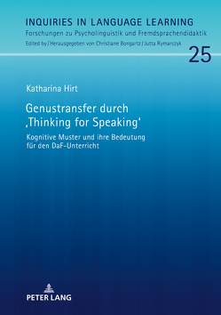 Genustransfer durch «Thinking for Speaking» von Hirt,  Katharina