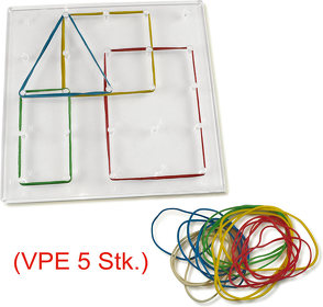 Geo-Brett, 15 cm x 15 cm, Kunststoff, transparent (VPE 5 Stk.) von Keller,  Karl H