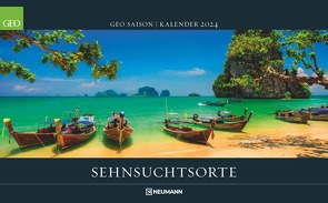 GEO SAISON: Sehnsuchtsorte 2024 – Wand-Kalender – Reise-Kalender – Poster-Kalender – 58×36