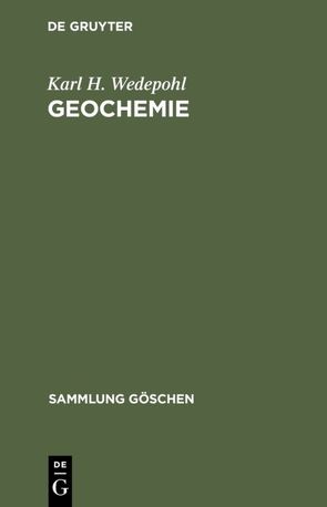 Geochemie von Wedepohl,  Karl H.