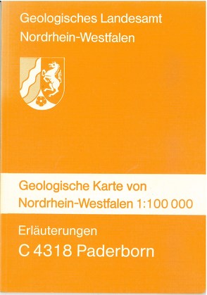 Geologische Karten von Nordrhein-Westfalen 1:100000 / Paderborn von Dahm,  Hans D, Deutloff,  Otfried, Klostermann,  Josef, Knapp,  Gangolf, Koch,  Michael, Kühn-Velten,  Harald