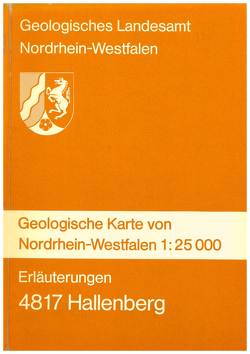 Geologische Karten von Nordrhein-Westfalen 1:25000 / Winterberg [Hallenberg] von Kamp,  Heinrich von, Leuteritz,  Klaus, Mertens,  Hans, Scherp,  Adalbert