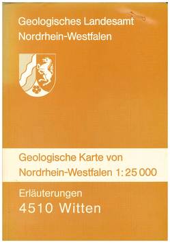 Geologische Karten von Nordrhein-Westfalen 1:25000 / Witten von Erkwoh,  Frank D, Jansen,  Fritz, Kamp,  Heinrich von, Rabitz,  Albrecht