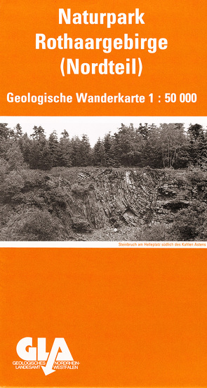 Geologische Wanderkarte des Naturparks Rothaargebirge. 1:50000 / Nordteil und Südteil von Mueller,  Horst, Thünker,  Michael