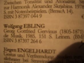 Georg Gottfried Gervinus (1805-1871) und die Musik von Ebling,  Wolfgang