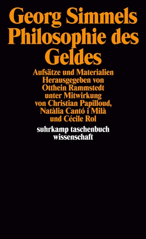 Georg Simmels »Philosophie des Geldes« von Cantó i Milà,  Natalia, Papilloud,  Christian, Rammstedt,  Otthein