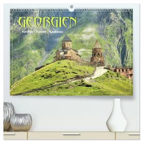 Georgien – Kirchen Klöster Kaukasus (hochwertiger Premium Wandkalender 2024 DIN A2 quer), Kunstdruck in Hochglanz von Stamm,  Dirk