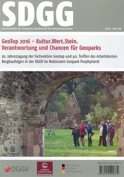 GeoTop 2016 –  Kultur.Wert.Stein, Verantwortung und Chancen für Geoparks von Heß,  Viola, Rascher,  Jochen, Zellmer,  Henning