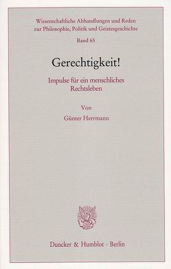 Gerechtigkeit! von Herrmann,  Günter